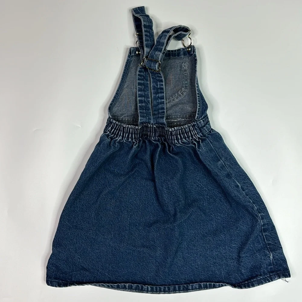 Vintage Oshkosh B'Gosh Denim Jean Overall Jumper Dress Size 6
